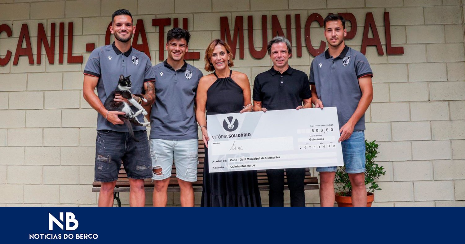 Equipa B doou 500 euros ao Canil-Gatil Municipal de Guimarães