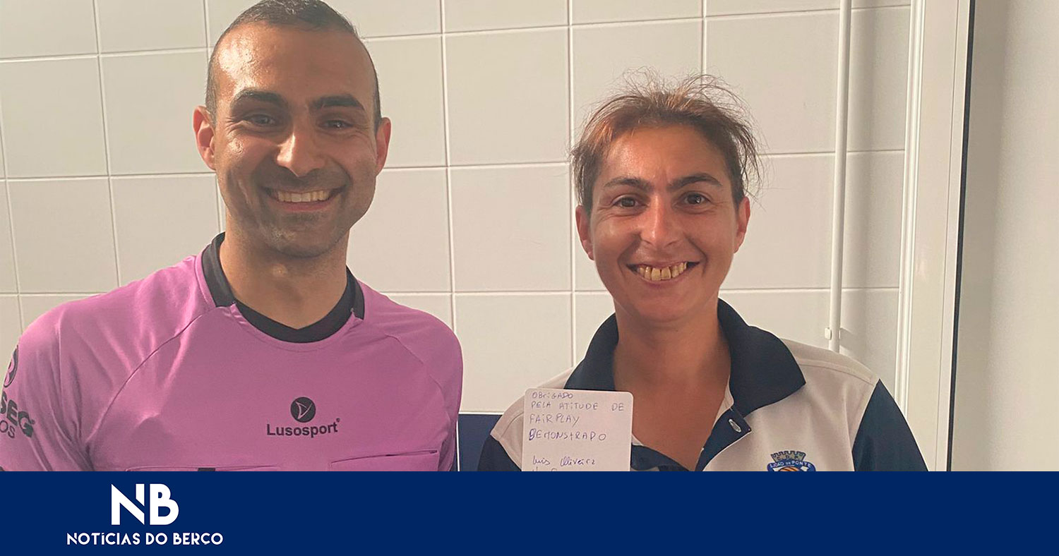 Cartão fair-play atribuído a Cristina Correia