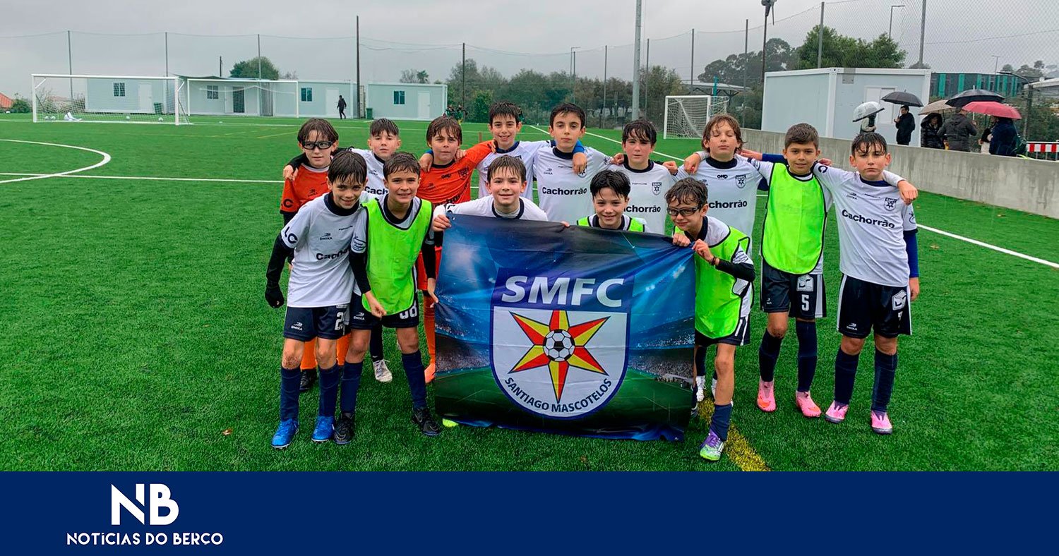 Equipa de benjamins do Santigo na fase de apuramento de campeão