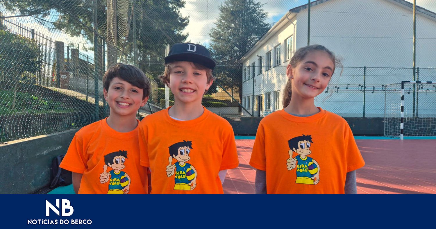 Diogo, Beatriz e Lorenzo gratos ao Gira-Volei