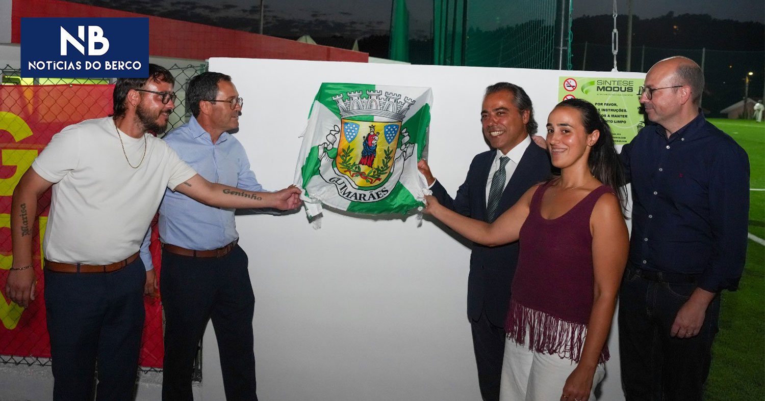 Ricardo Araújo presente na inauguração do sintético do ARD Calvos
