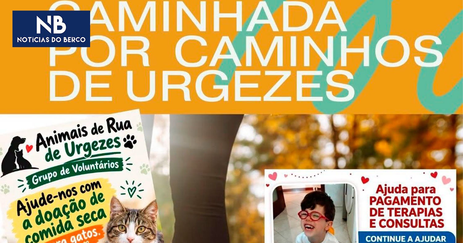 Urgezes organiza caminhada com duas causas