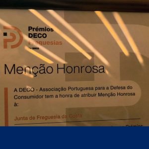 Freguesia da Costa distinguida com Menção Honrosa