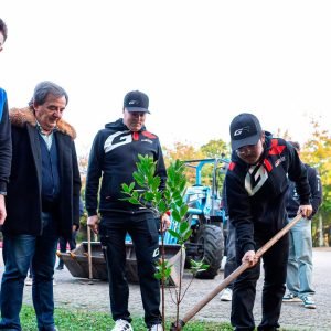 Pilotos plantaram árvores na Montanha da Penha